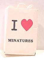 Dollhouse Miniature I Love Miniatures Shopping Bag